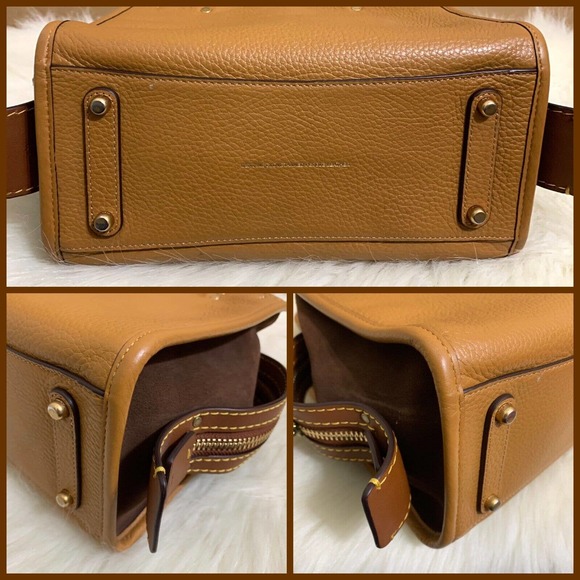 COACH ROGUE 25 Rare Light Saddle Bamboo Leather/Suede 3-way Satchel #21598 C3877 - Picture 15 of 16